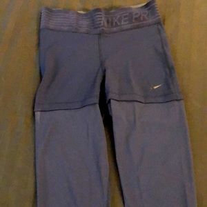 Navy blue Nike pro dri- fit leggings